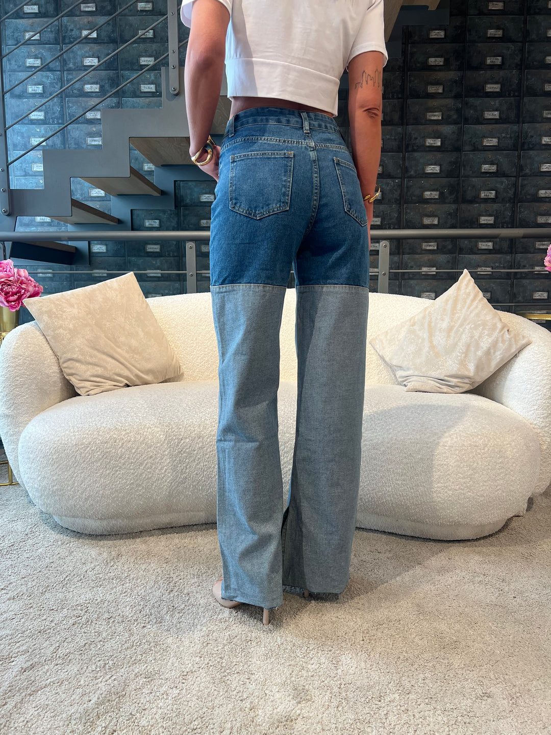 JEANS BICOLORE DENIM