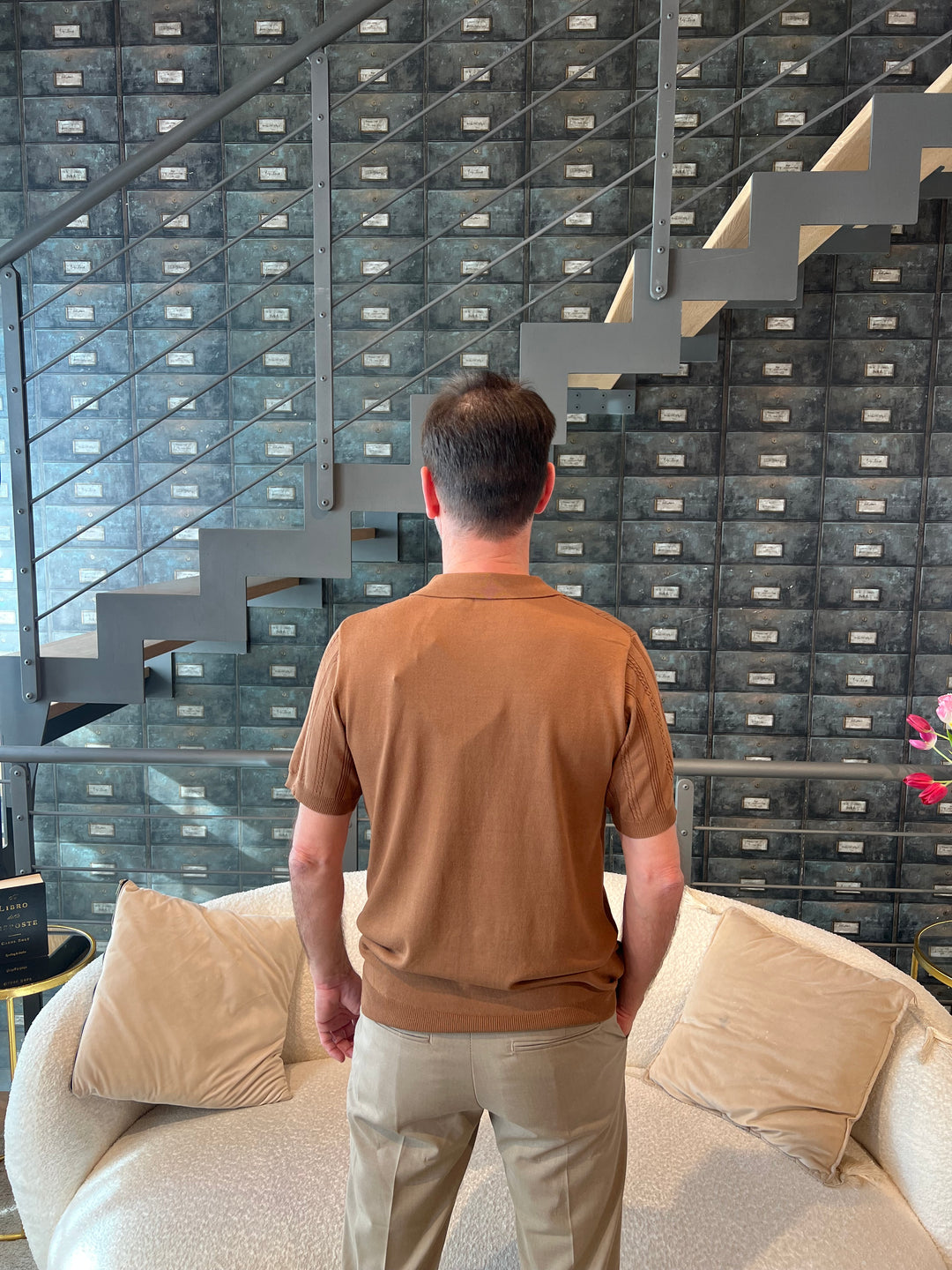 POLO VISCOSA ZIP