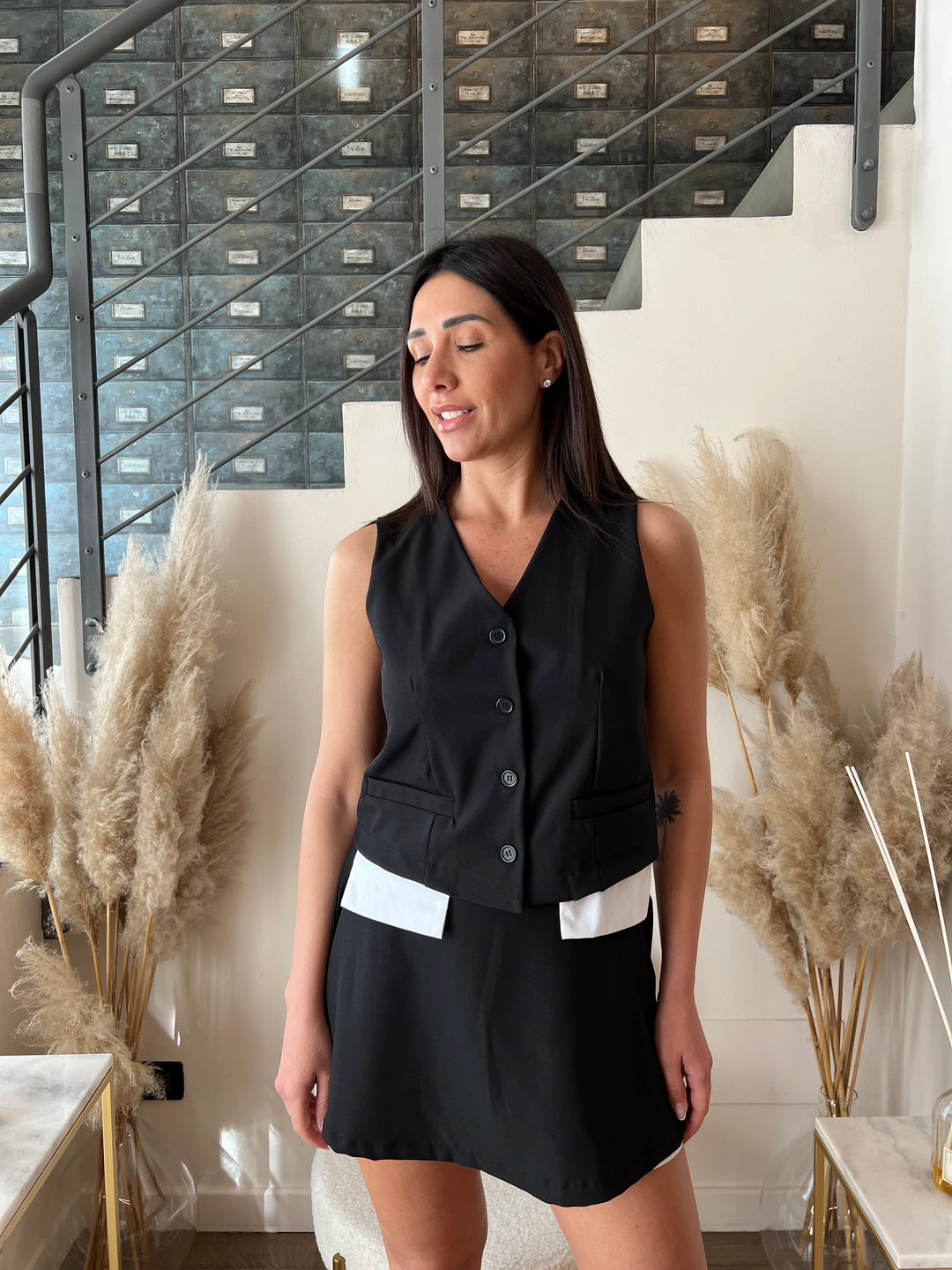 SET BORDI GILET