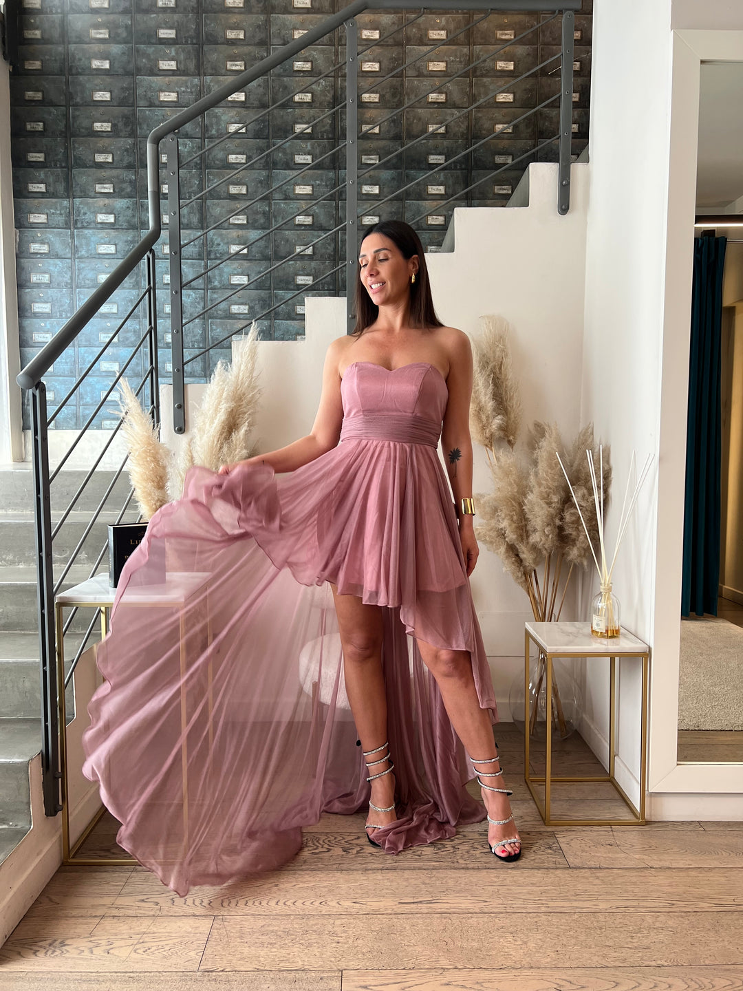 ABITO ADELE CORTO ROSA