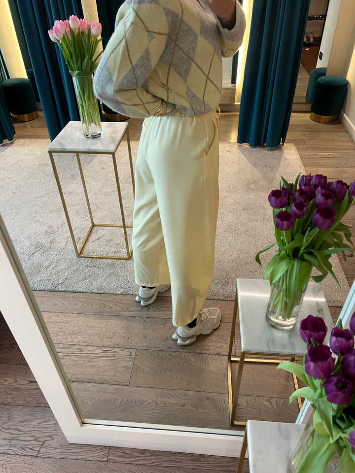 PANTA BALLOON ALLACCIATURA STORTA