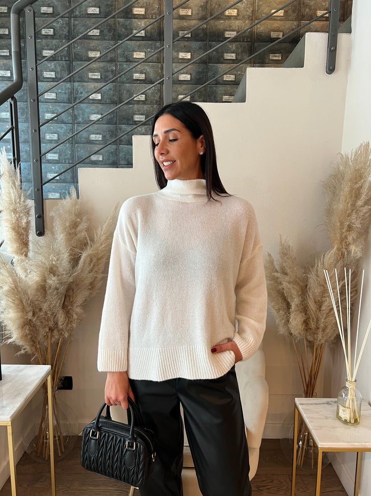 MAGLIONE LUPETTO ALPACA