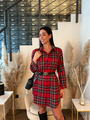 CAMICIA LUNGA TARTAN