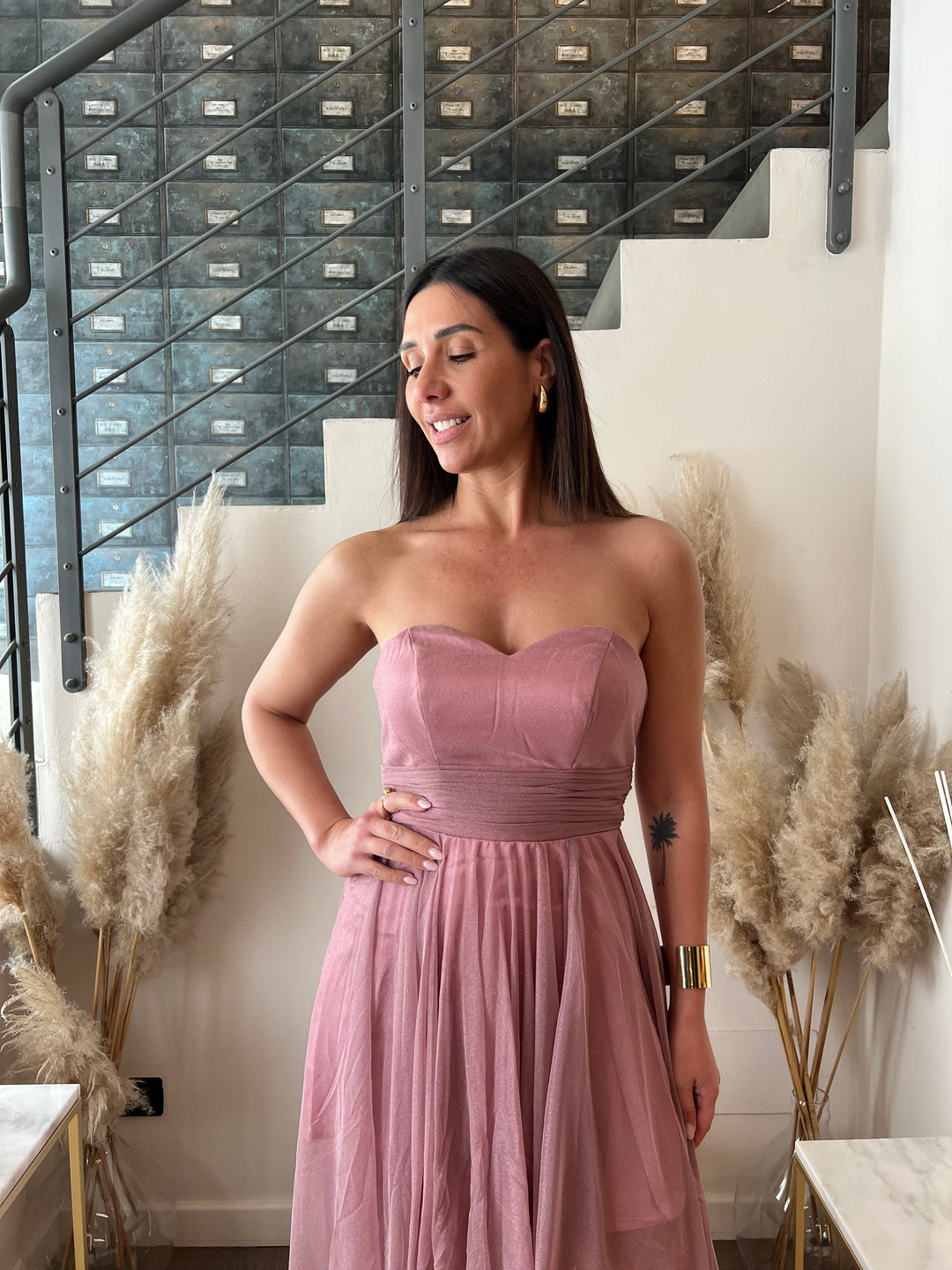 ABITO ADELE CORTO ROSA