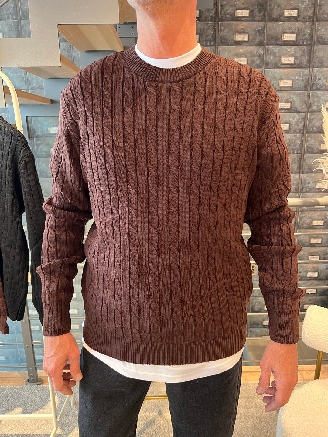 MAGLIONE TRECCE