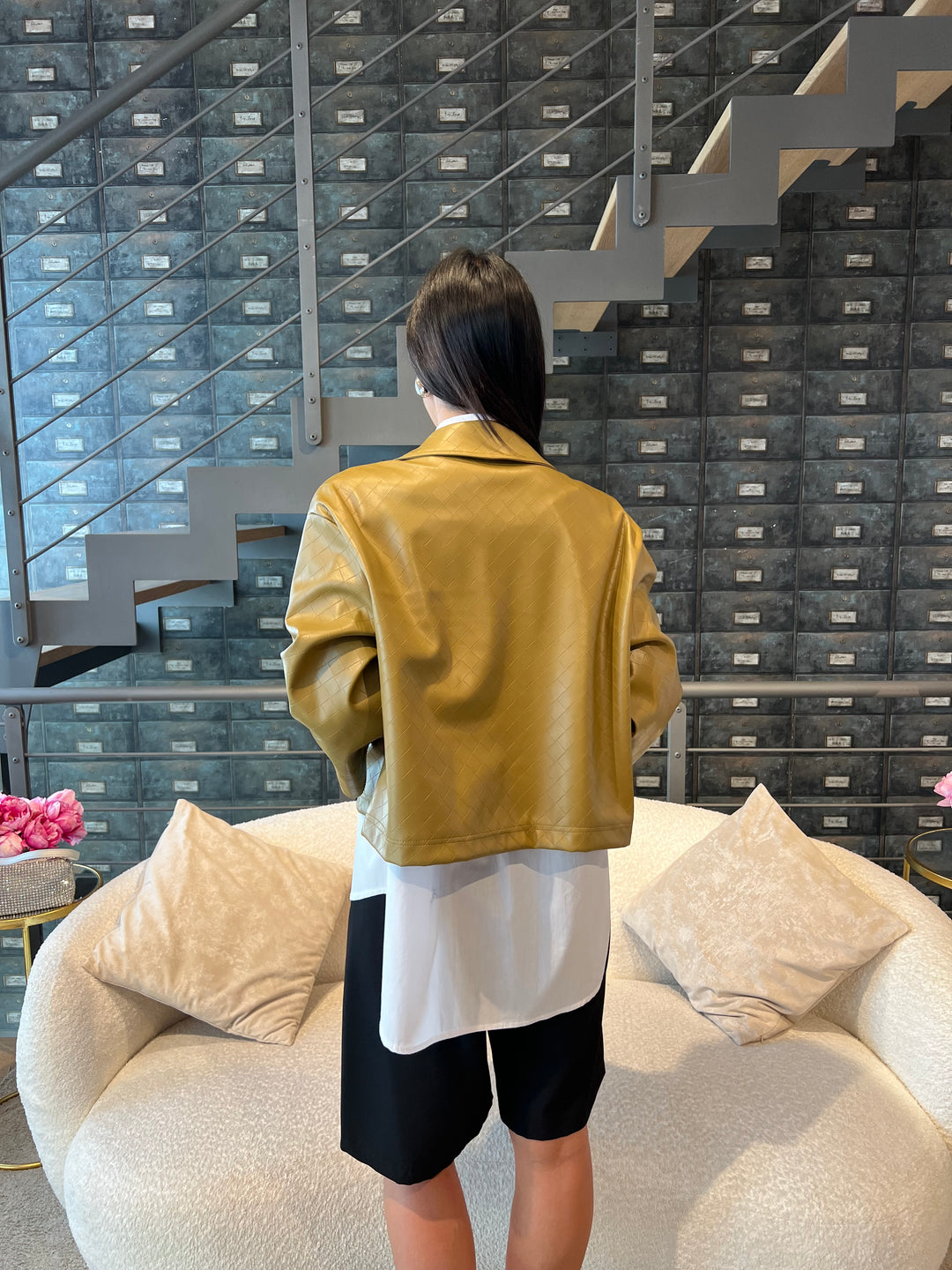 GIACCA ECOPELLE LAVORATA