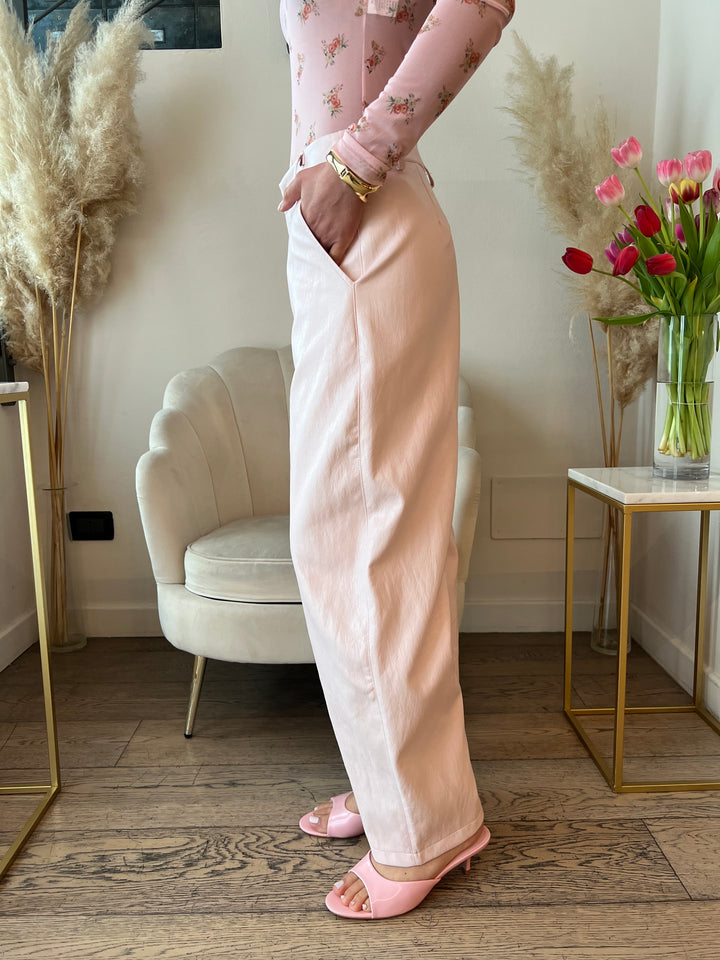 PANTA ECOPELLE ROSA