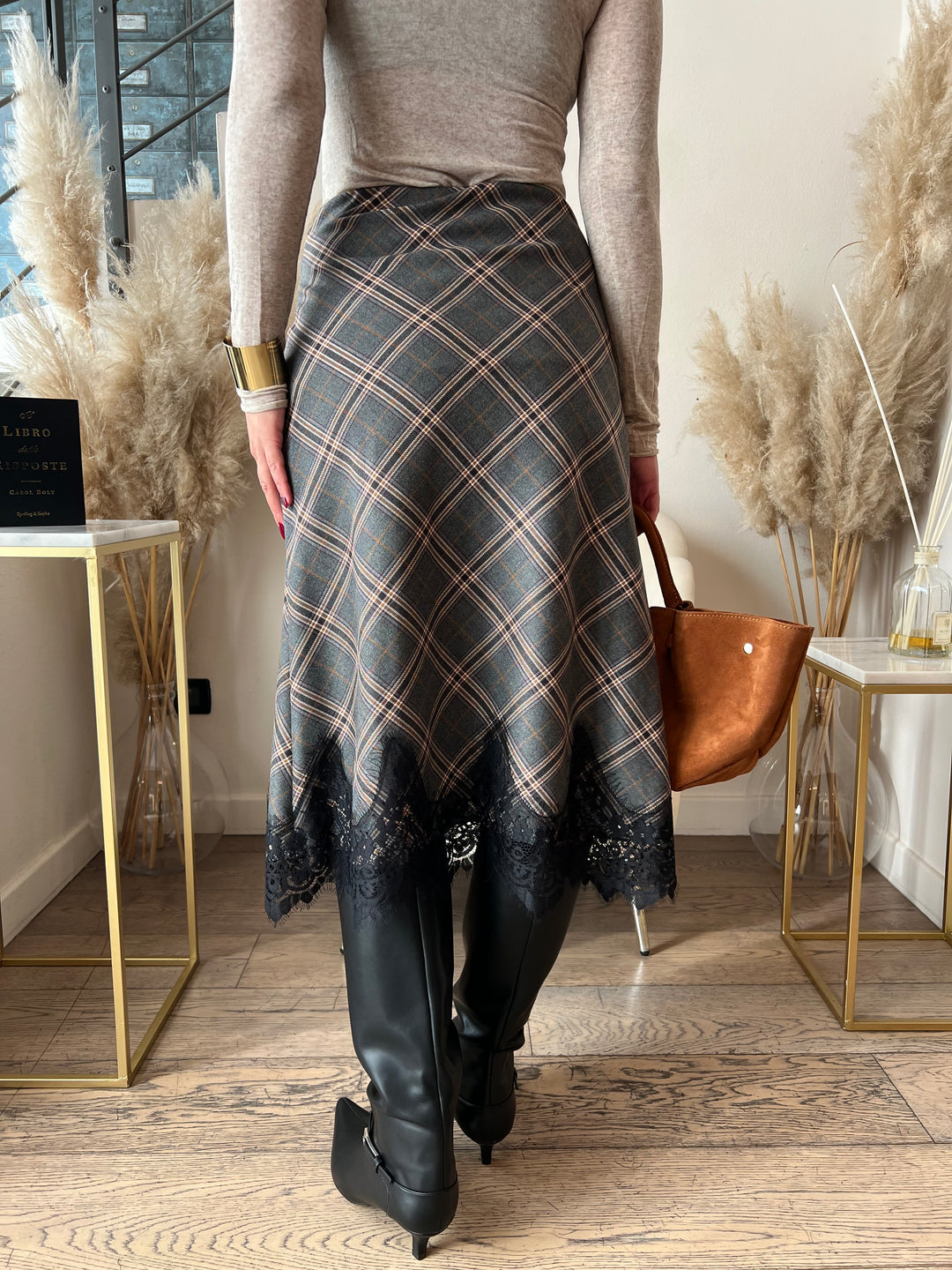 GONNA SCOZZESE PIZZO MIDI