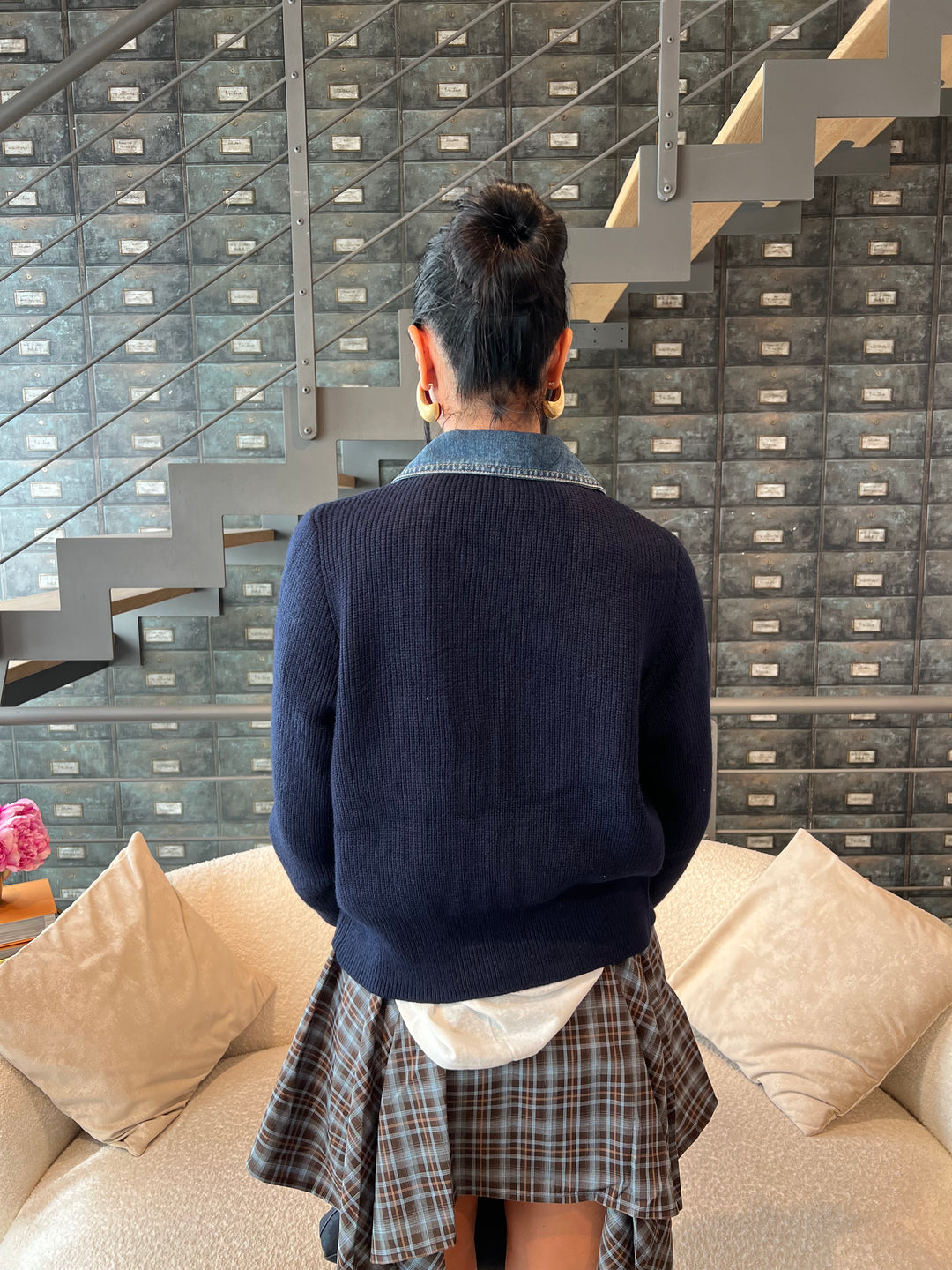 CARDIGAN BORDI JEANS