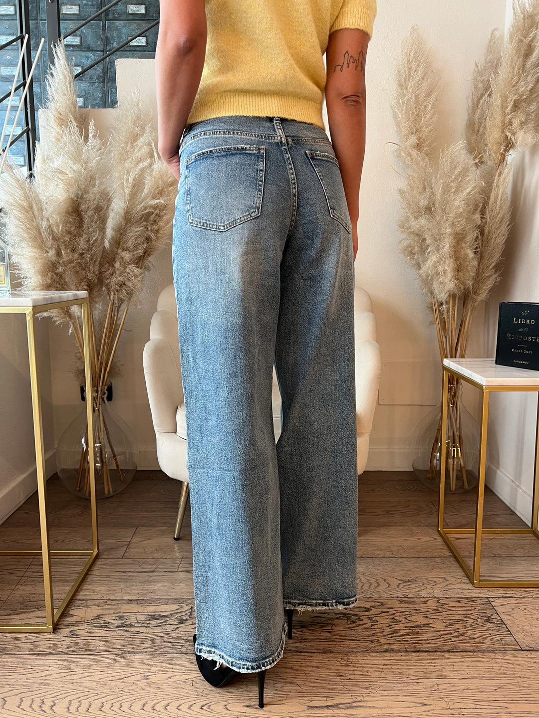 JEANS CINTURA INCROCIATA