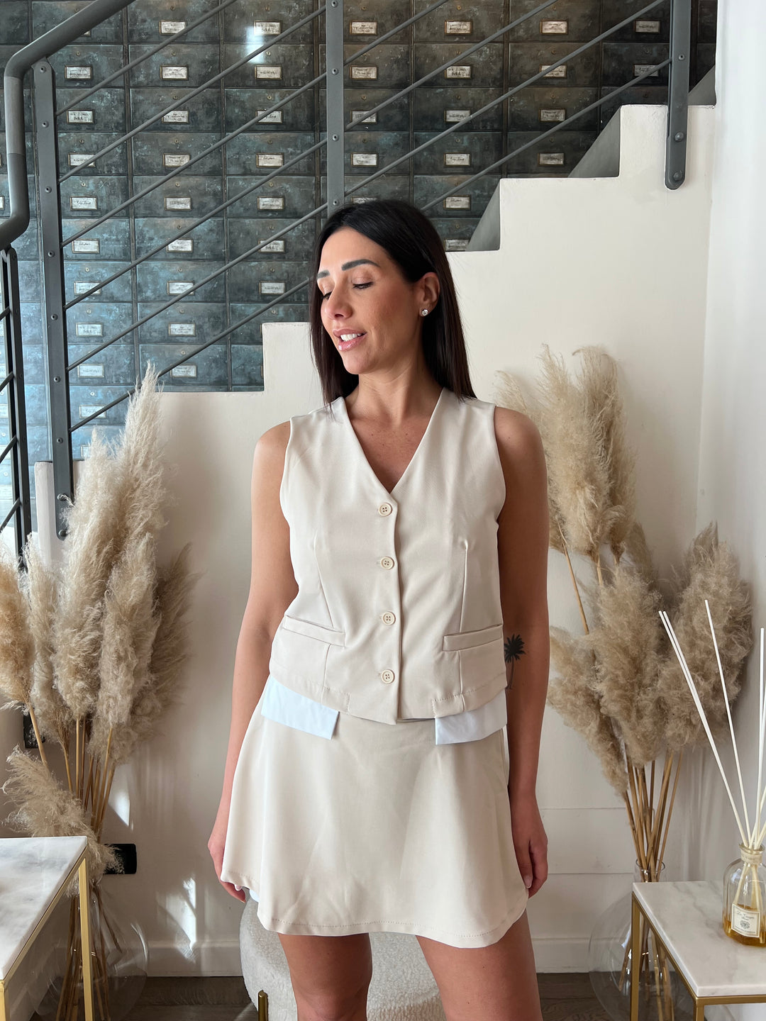 SET BORDI GILET