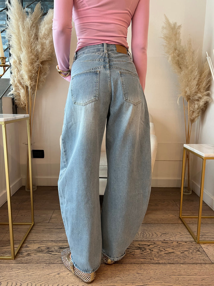 JEANS BALLOON CHIARO