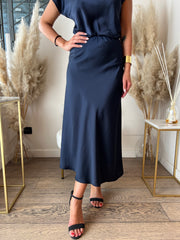 GONNA SATIN MIDI