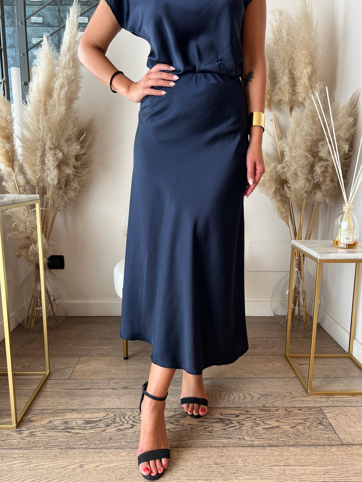 GONNA SATIN MIDI