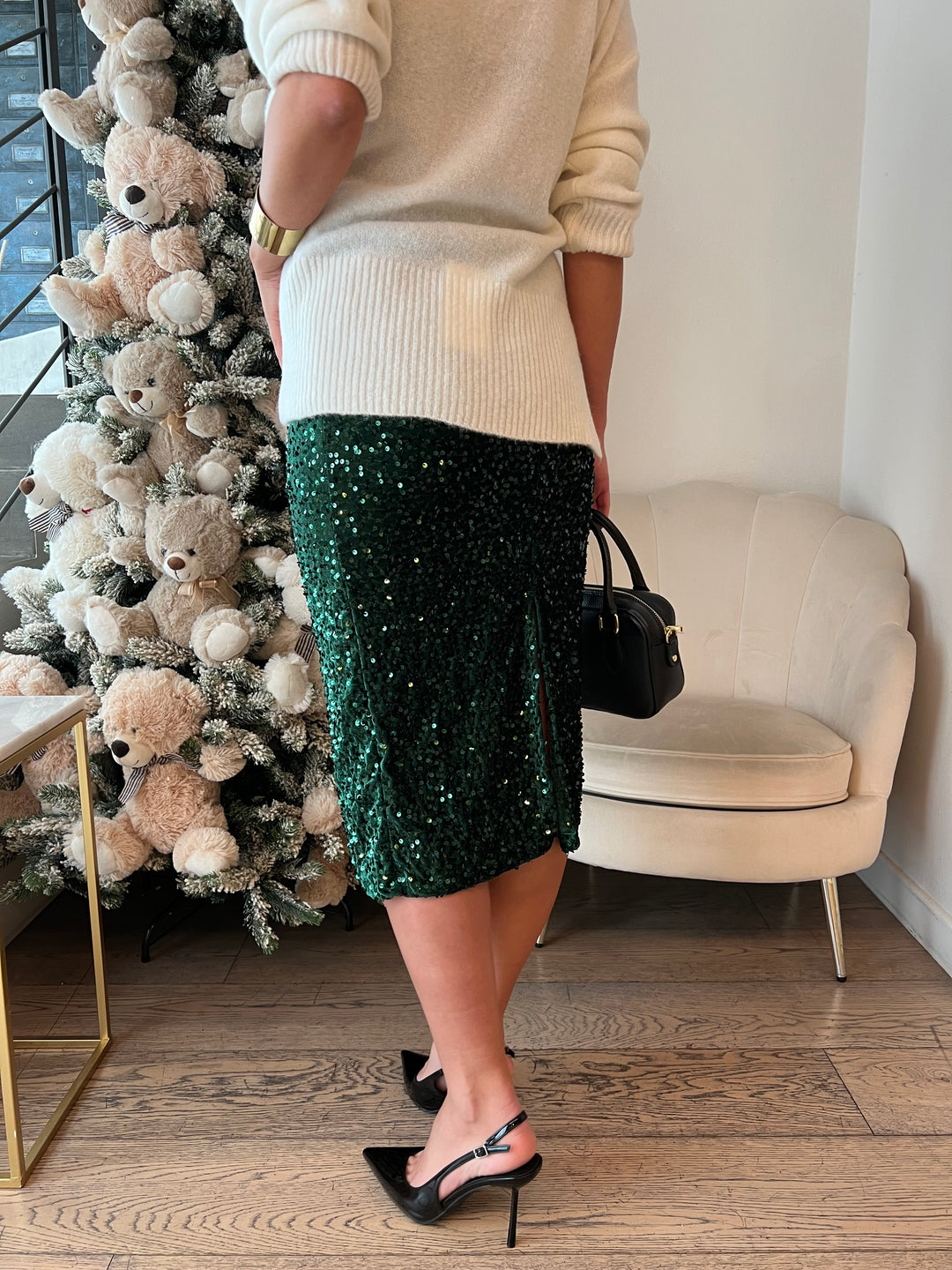 GONNA LONGUETTE PAILLETTES