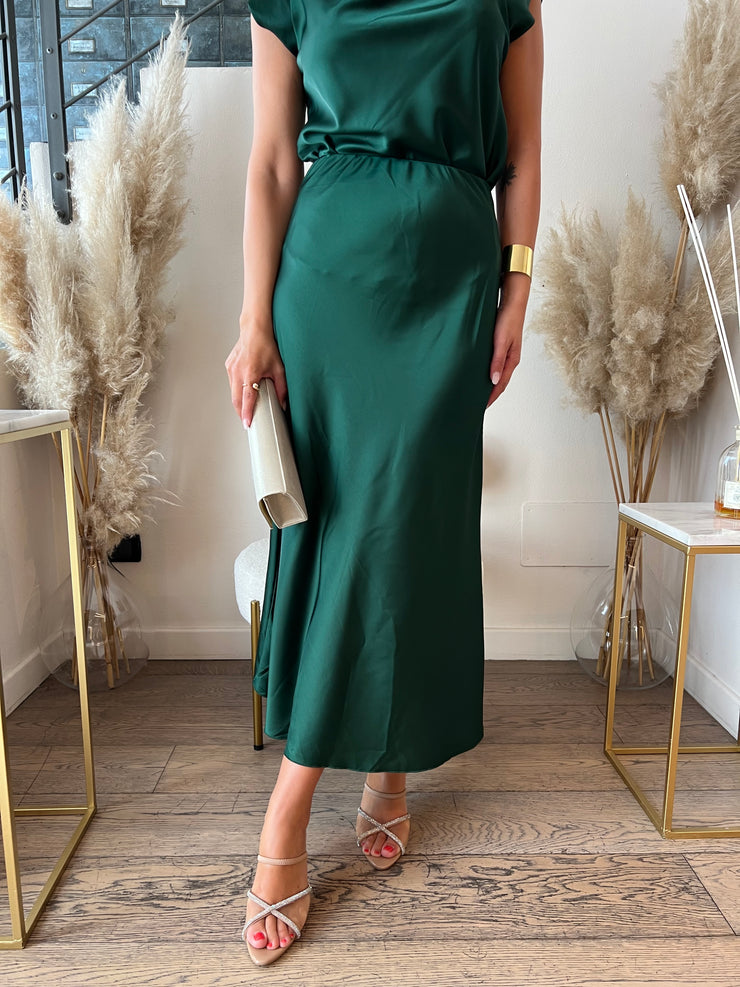 GONNA SATIN MIDI