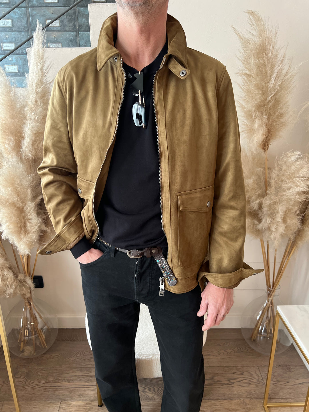 GIACCA SUEDE CERNIERA