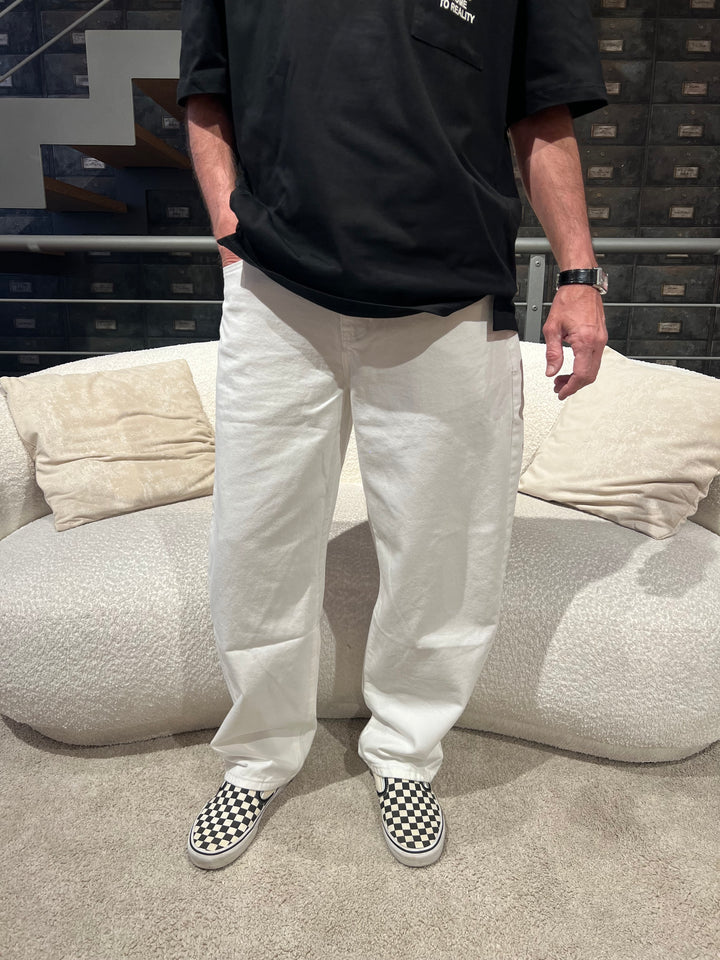 JEANS BALLOON BIANCO