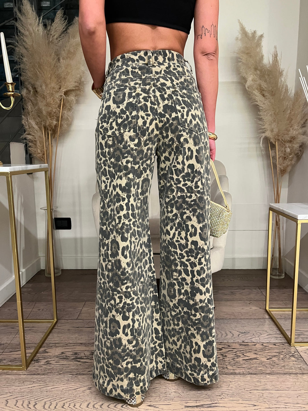 JEANS MACULATO PALAZZO