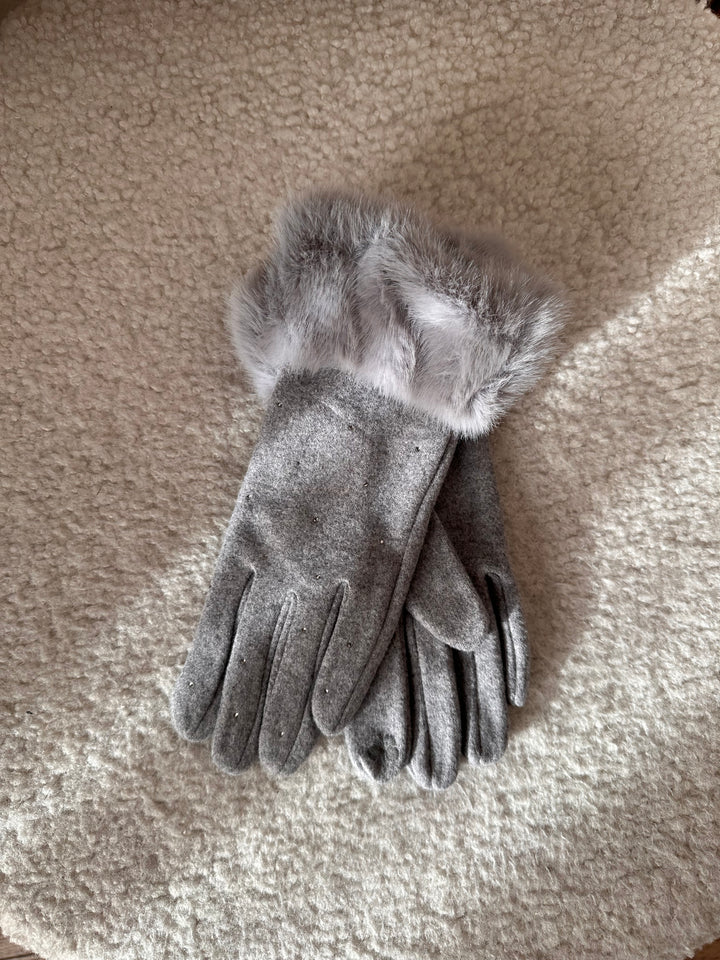 GUANTI ECOFUR STRASS