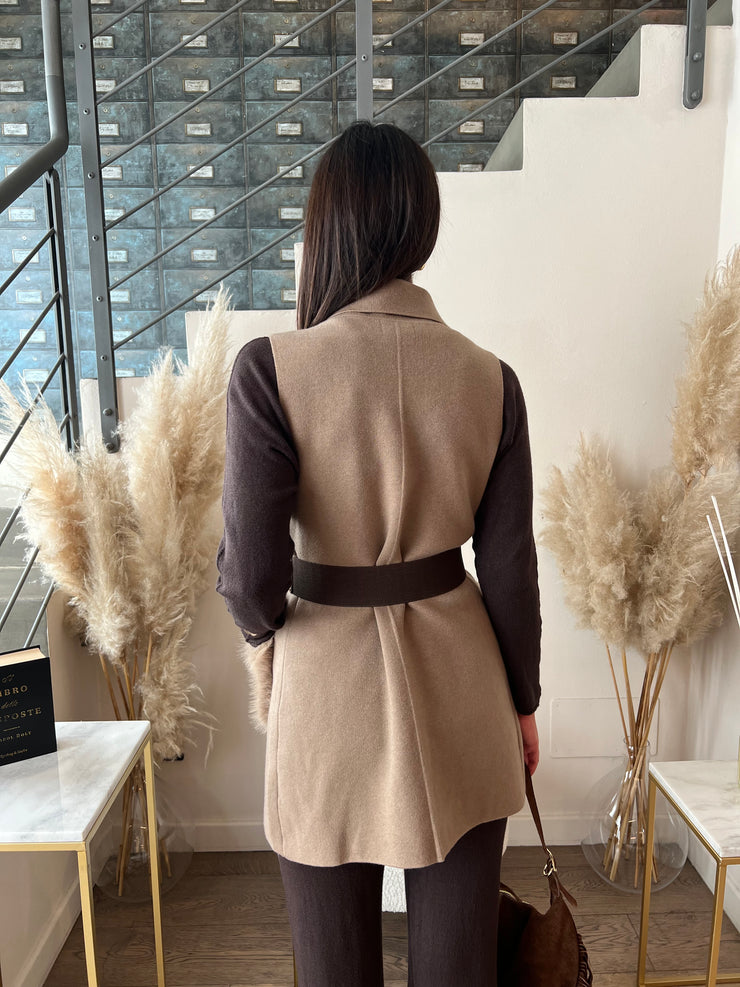 GILET TASCHE ECOFUR