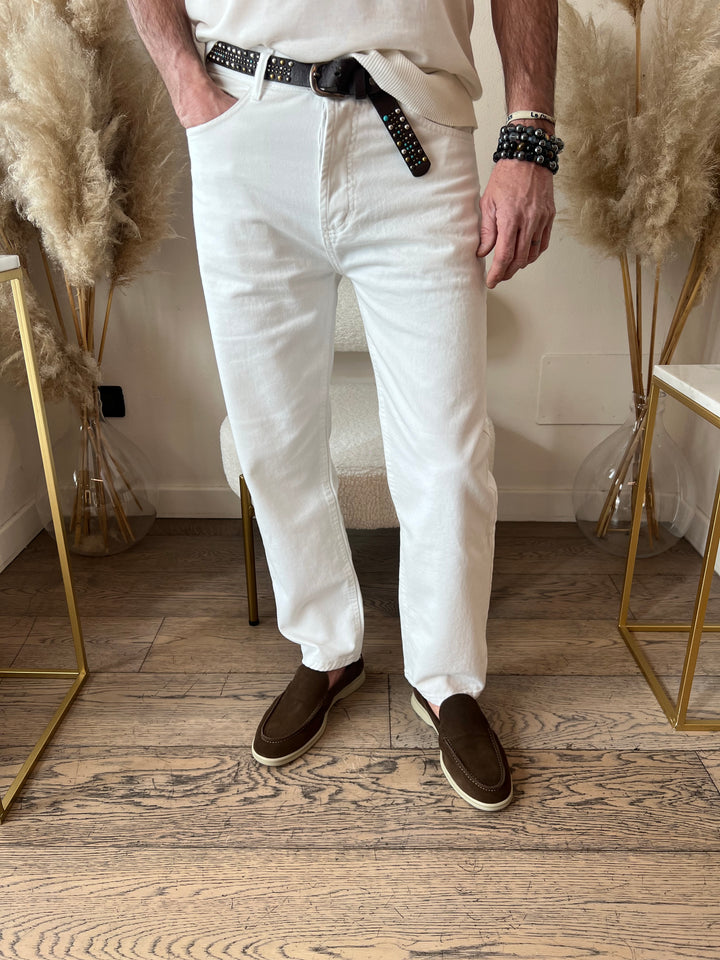 JEANS BASIC BIANCO