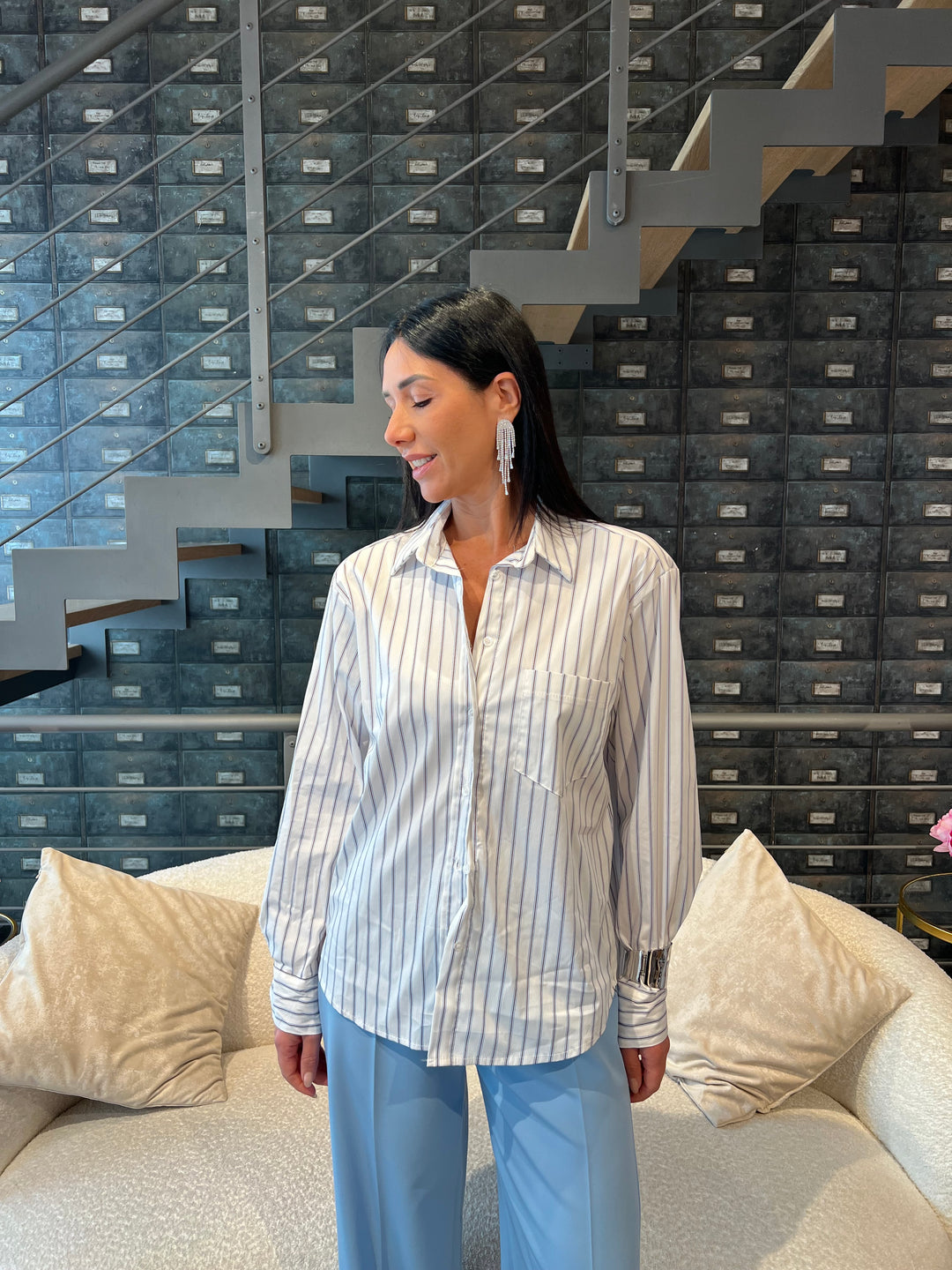 CAMICIA LUNGA RIGHE