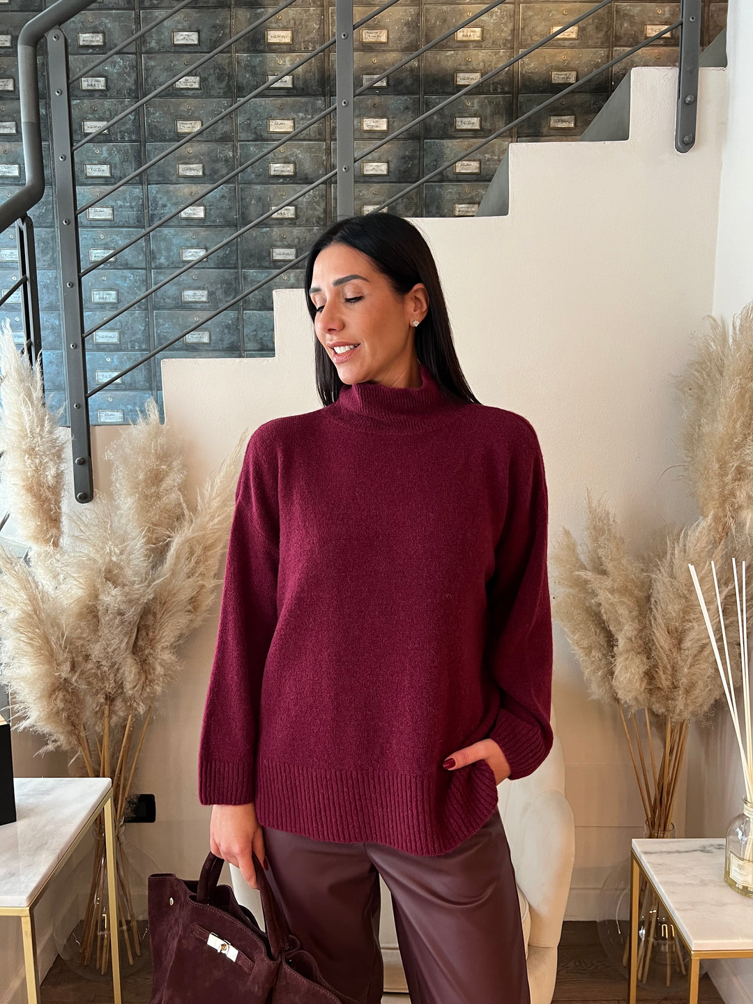 MAGLIONE LUPETTO ALPACA