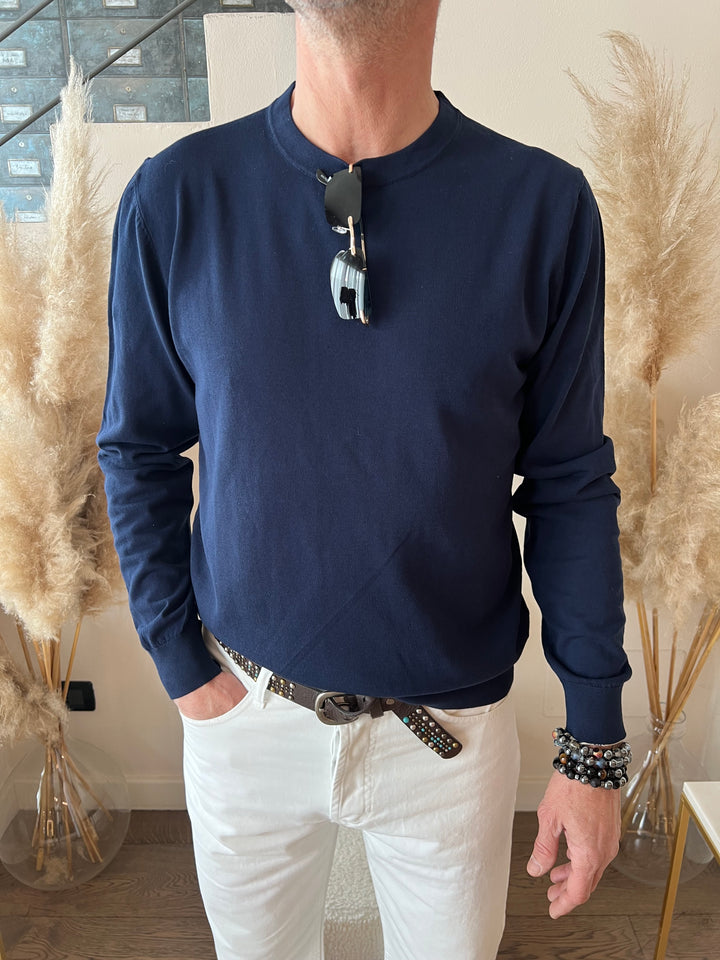 MAGLIONE COTONE GIROCOLLO