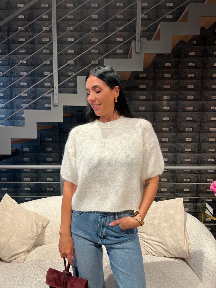 MAGLIONE CROP MANICHE