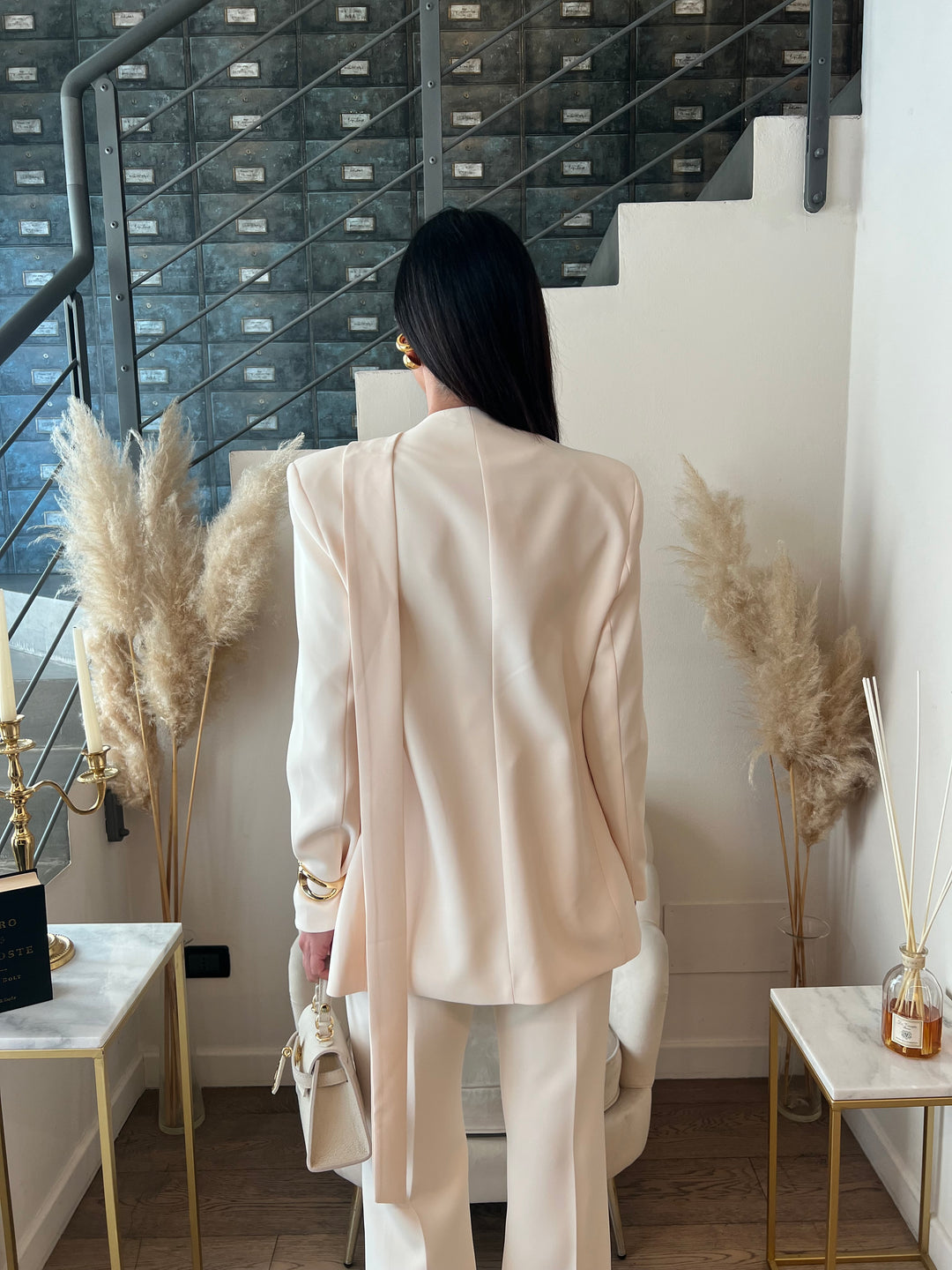 GIACCA LUMINA LUMINA SCIARPA PANNA