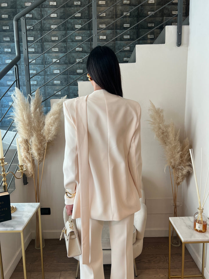 GIACCA LUMINA LUMINA SCIARPA PANNA