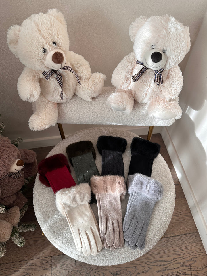 GUANTI ECOFUR STRASS