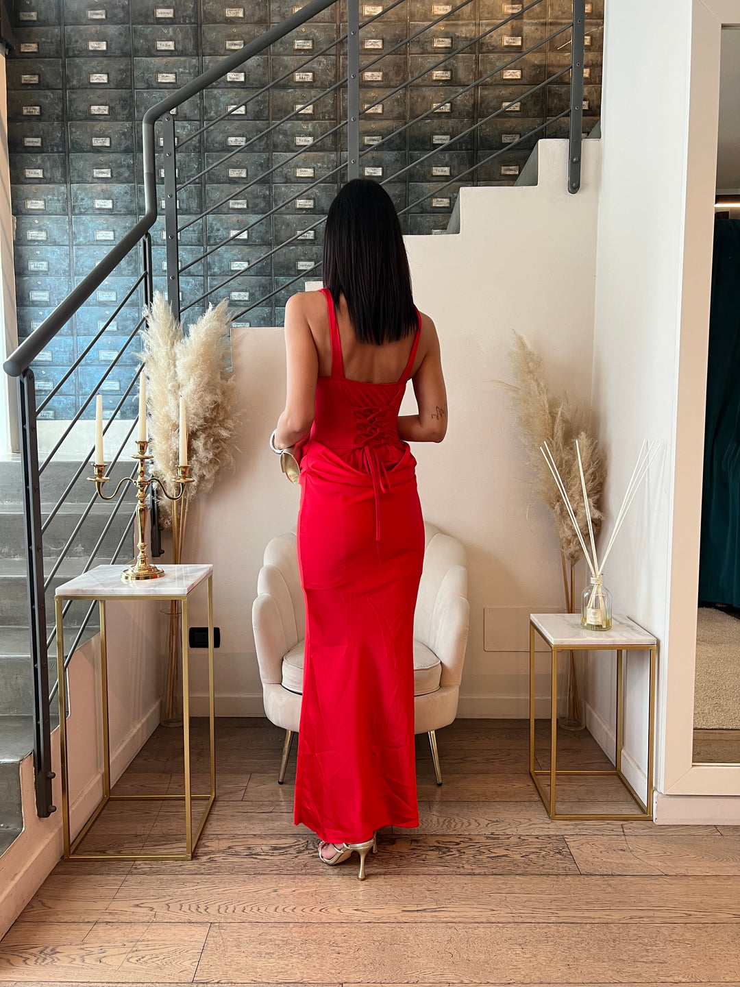 ABITO KATIA ROSSO