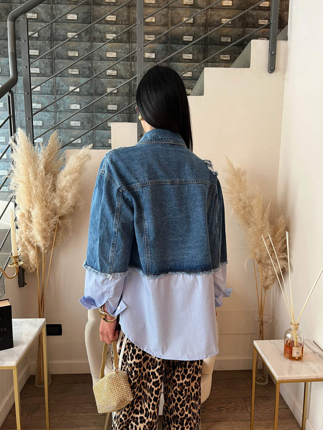 GIACCA JEANS BORDI CAMICIA