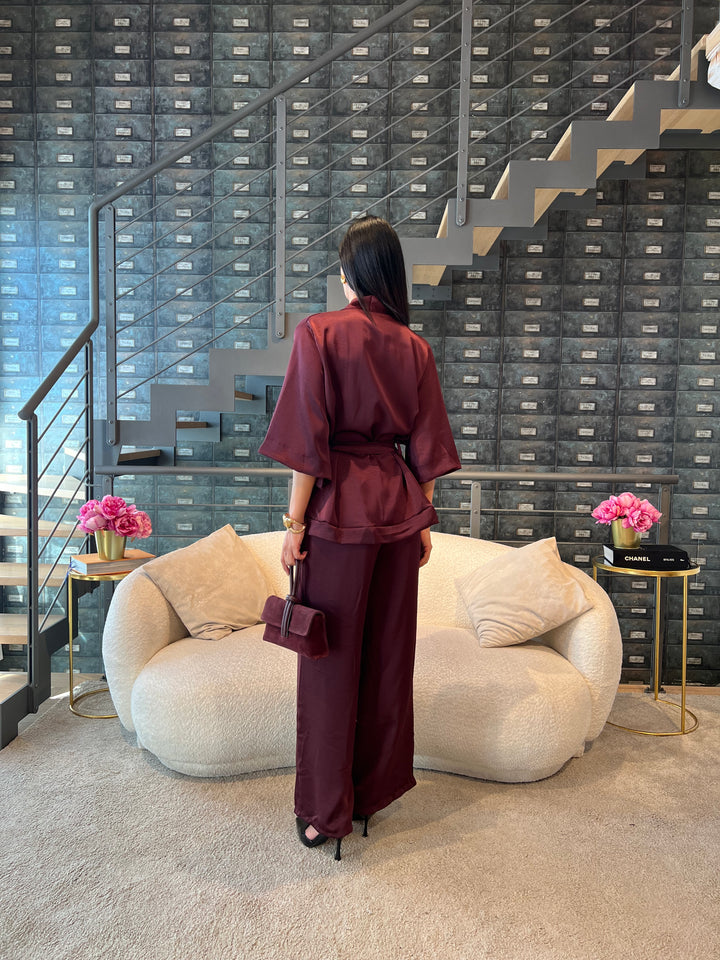 COMPLETO KIMONO VINO