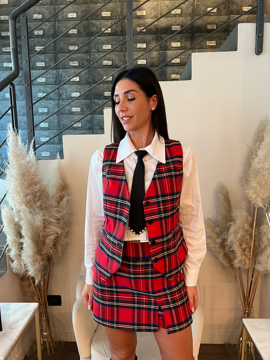 GILET TARTAN