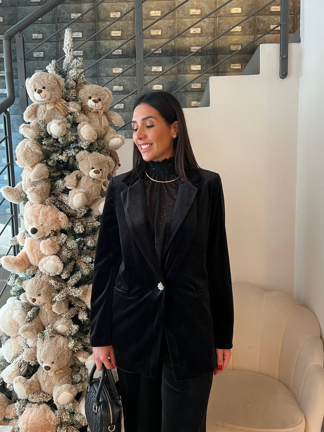 COMPLETO VELLUTO NERO