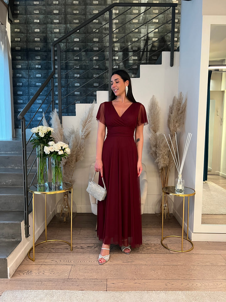 ABITO ANTONELLA BORDEAUX