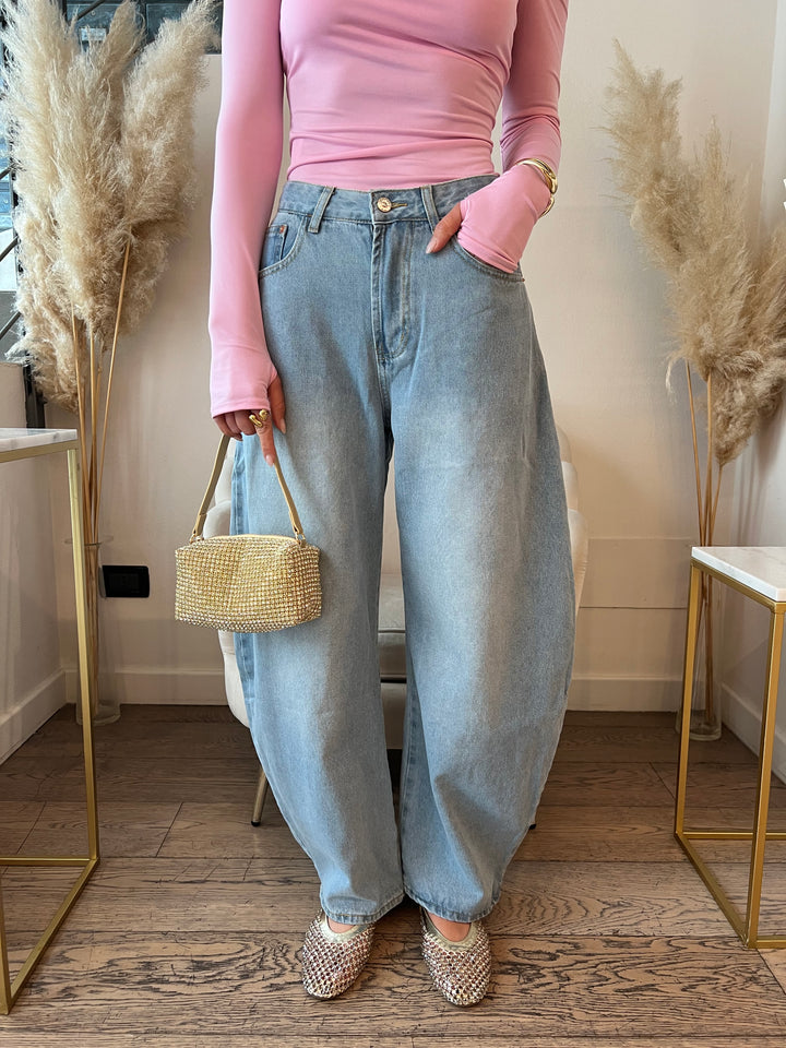 JEANS BALLOON CHIARO