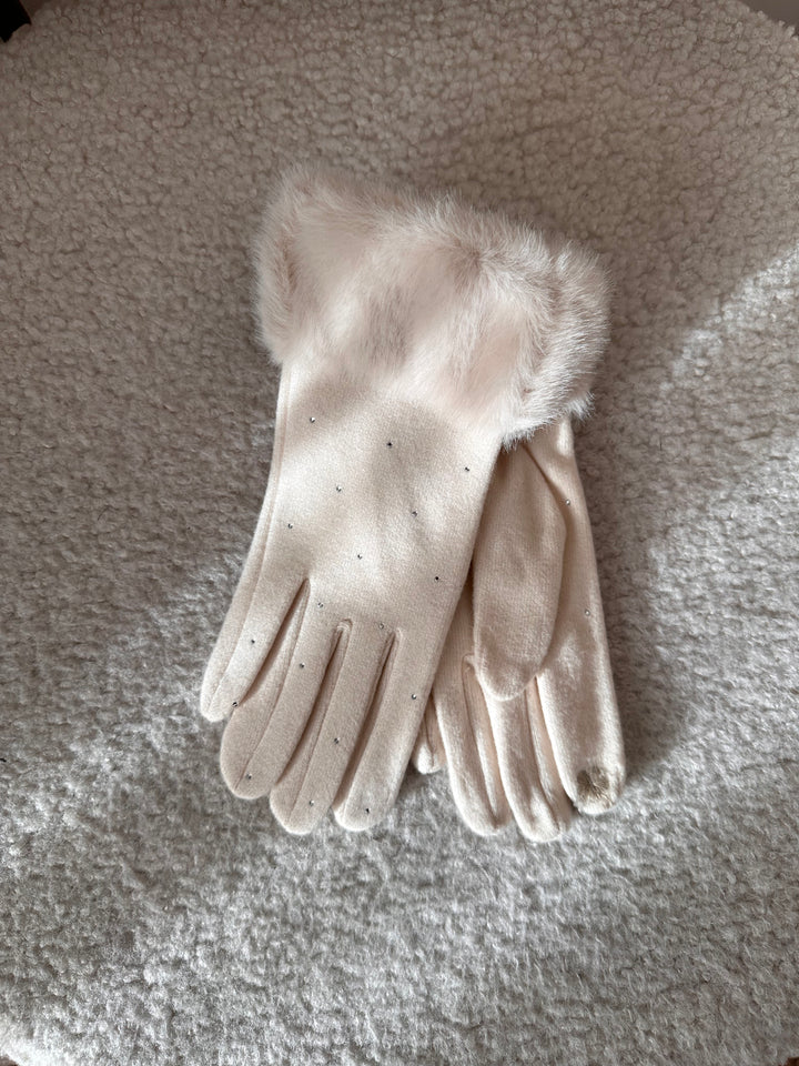 GUANTI ECOFUR STRASS