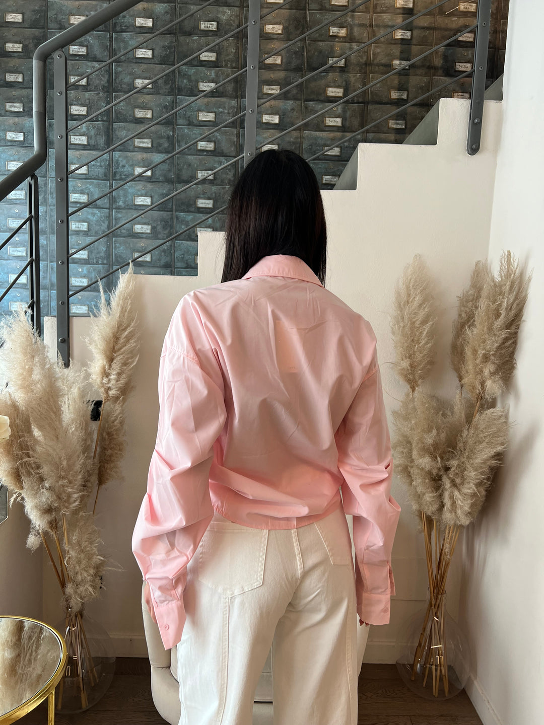 CAMICIA MANICHE ARRICCIATE