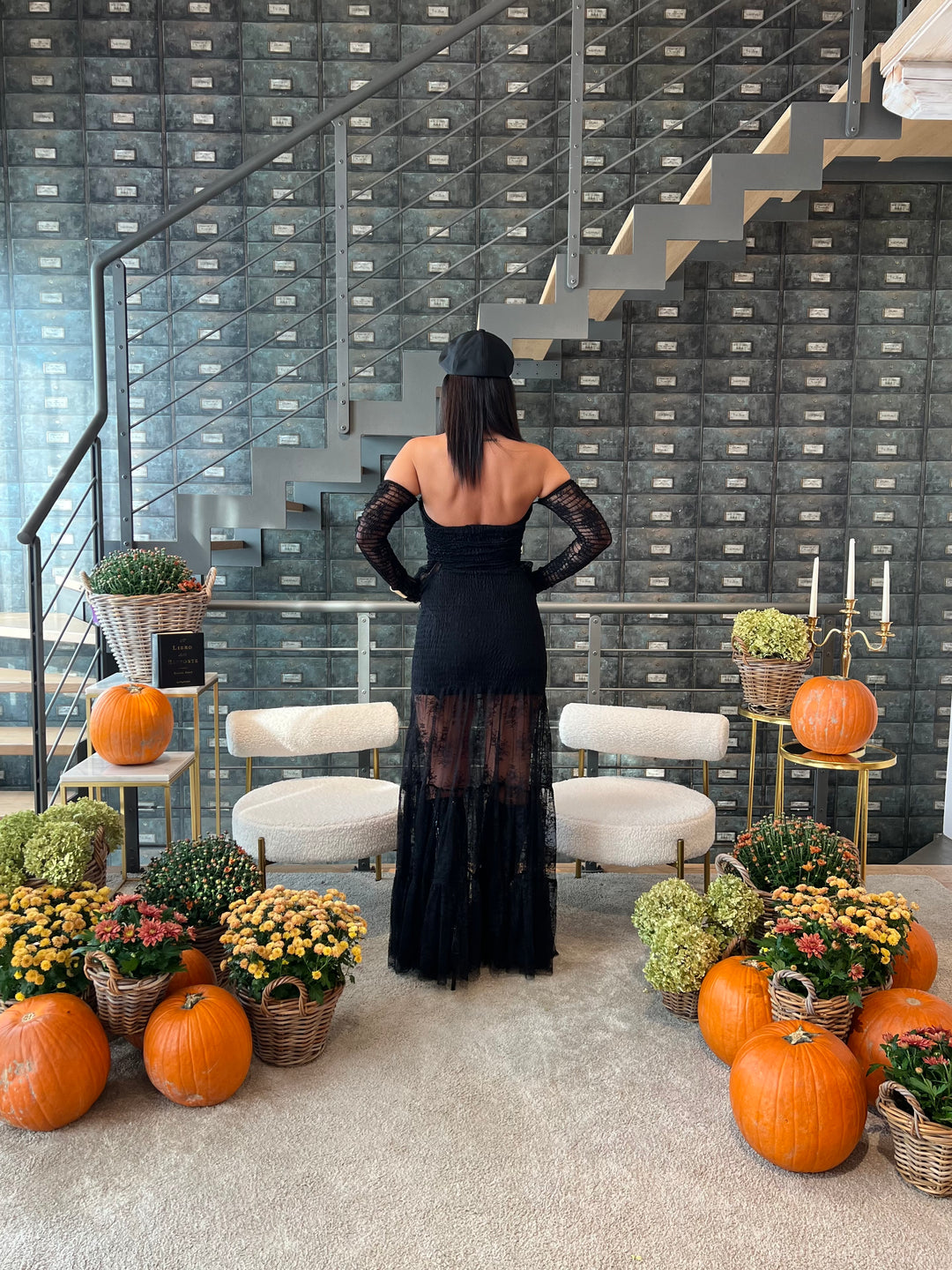 ABITO LUMINA PIZZO MANICOTTI