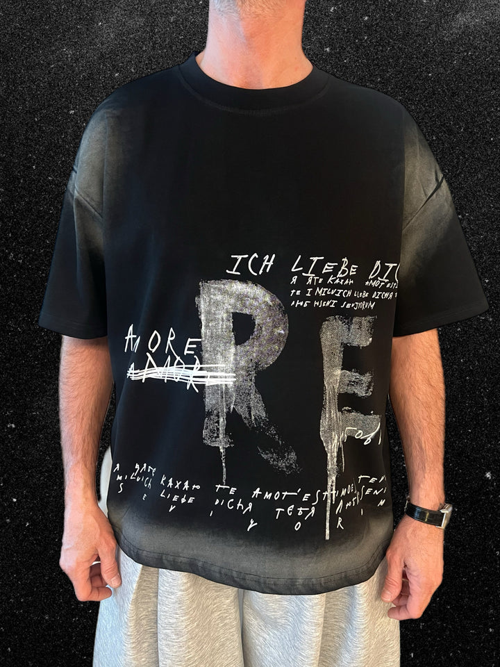 T-SHIRT AMORE NERO