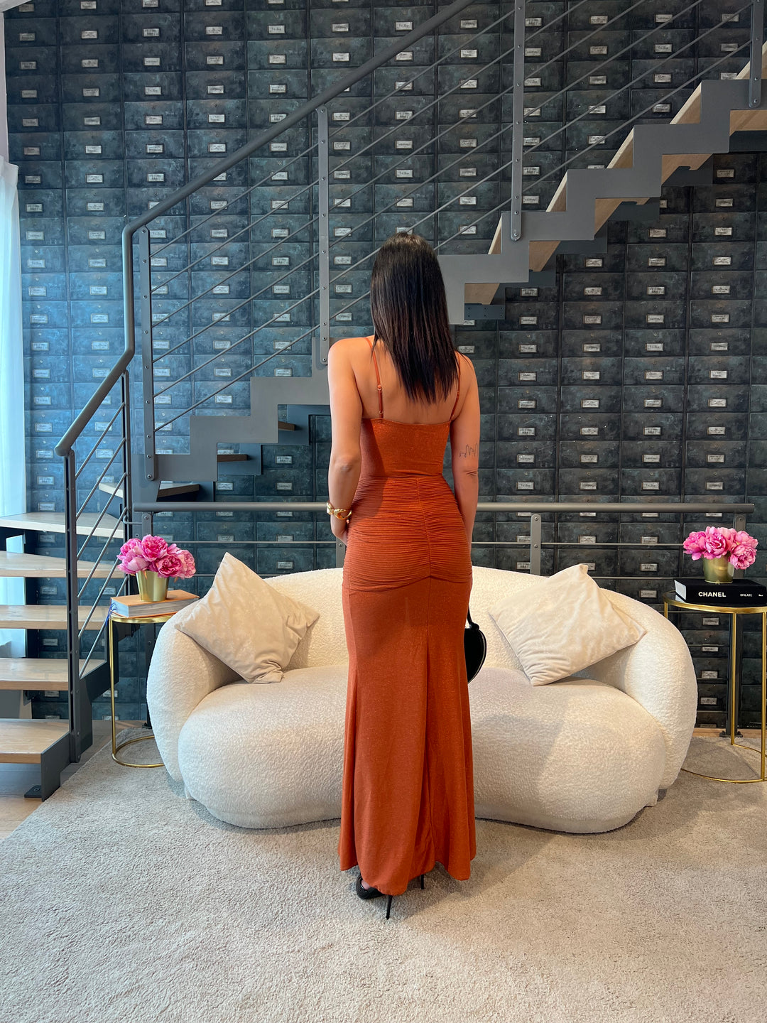 ABITO GINEVRA ARANCIO