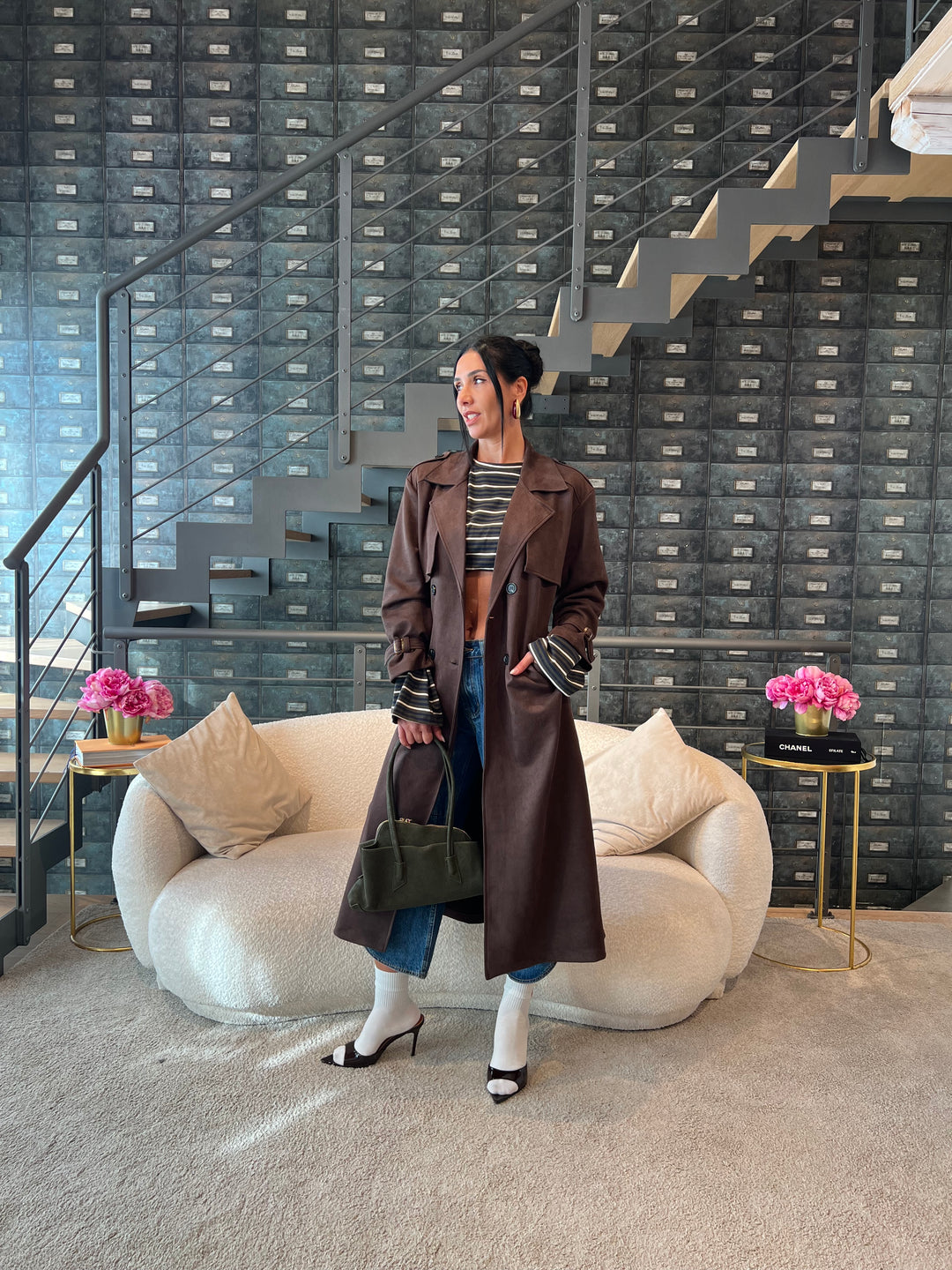 TRENCH SUEDE