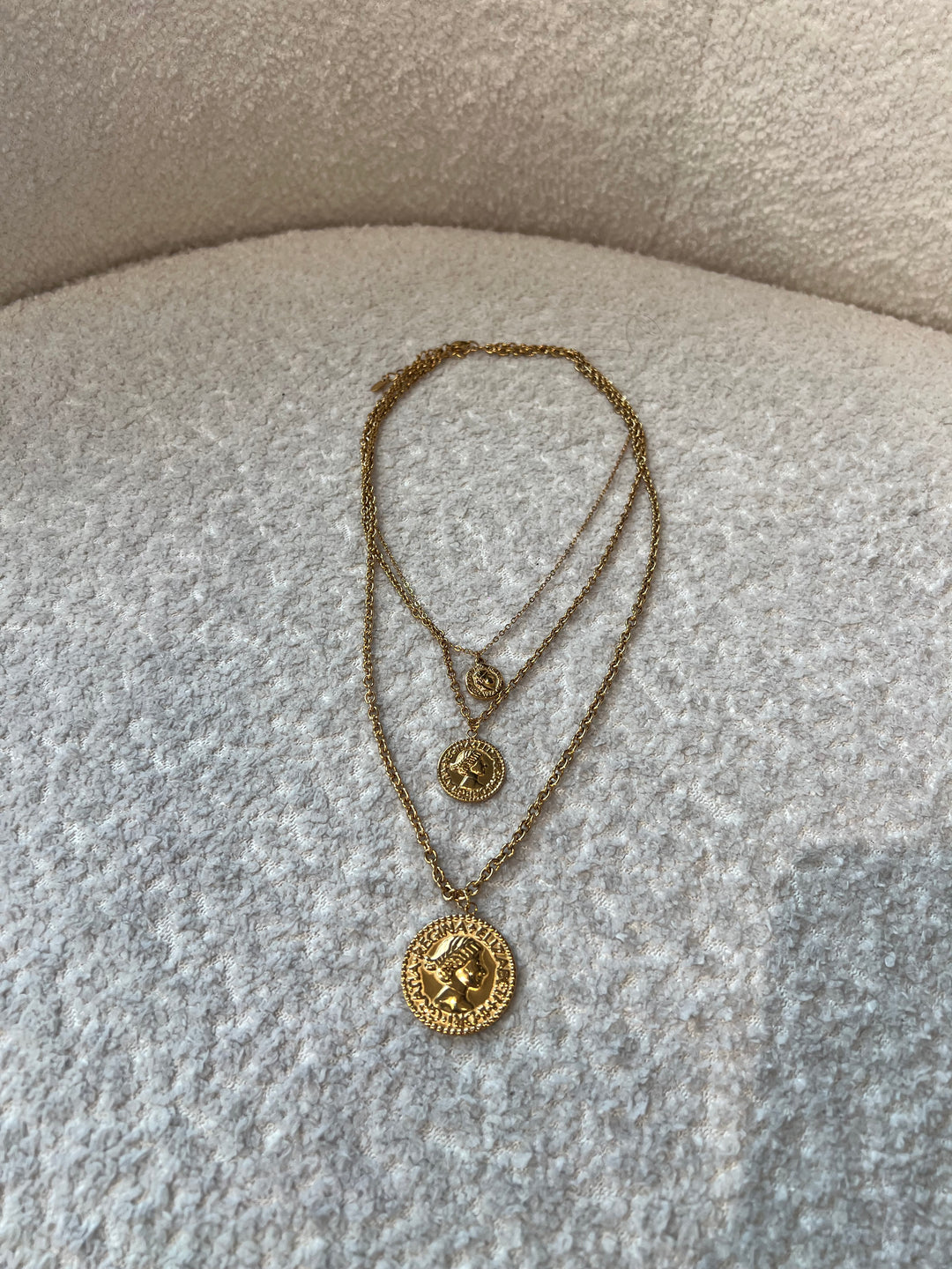 COLLANA MONETE LUNGA