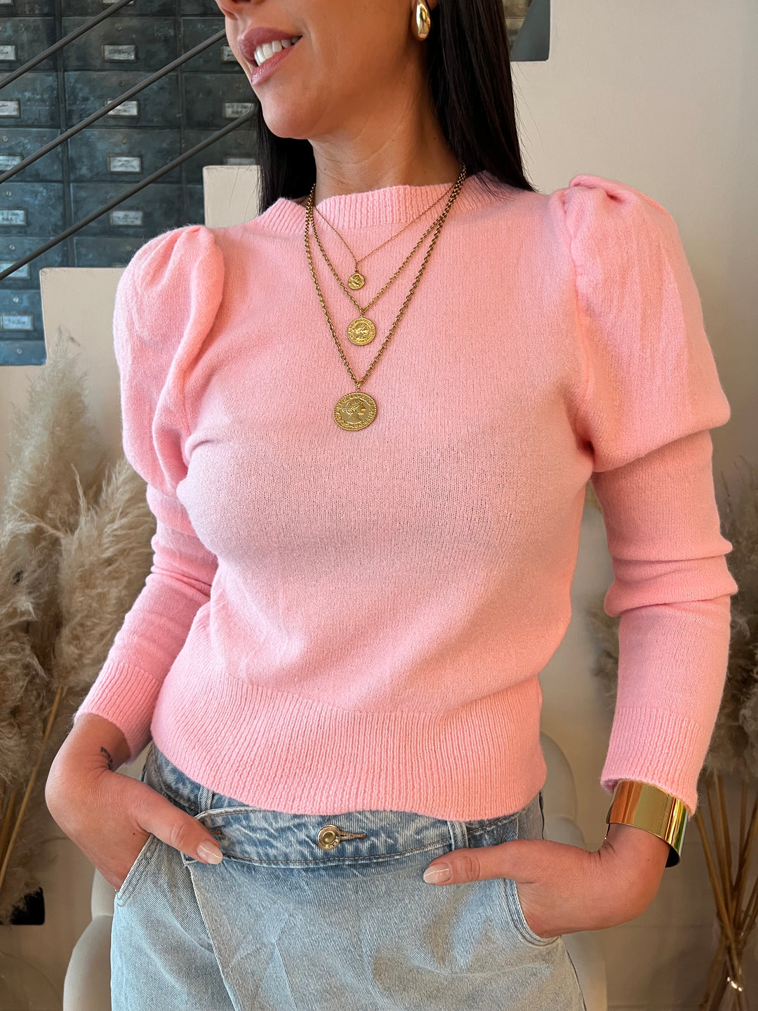 COLLANA MONETE LUNGA