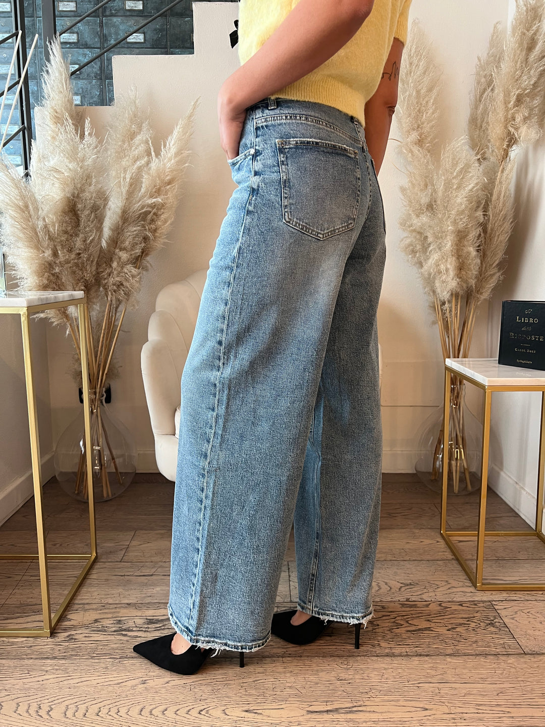 JEANS CINTURA INCROCIATA