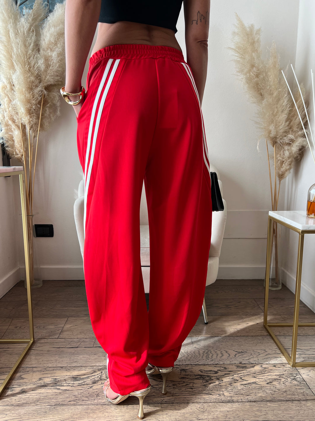 PANTA BANDE ROSSO